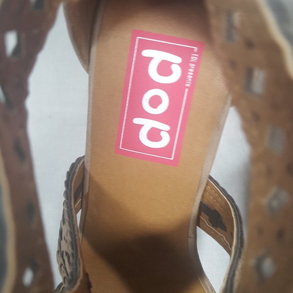 POP GUAPO Sand Open Toe Ankle Fashion Size 10 M - Picture 4 of 9